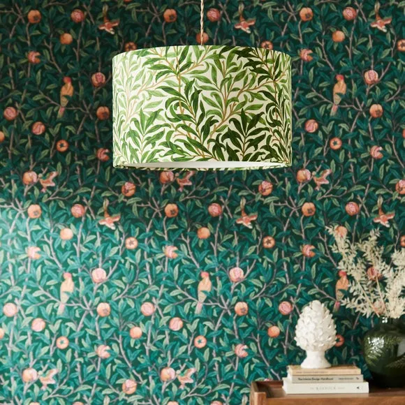 Willow Bough Lamp Shade - Multicolor, Fabric
