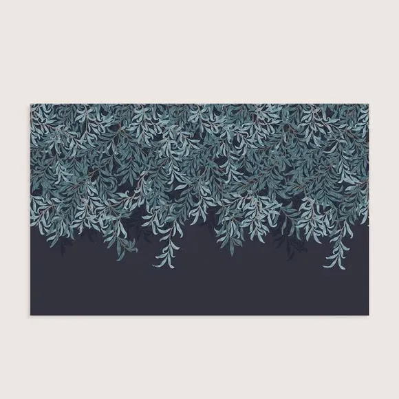 Willow Bough Wall Mural - Navy