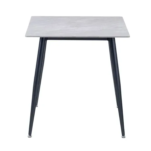 2-Seater Square Dining Table - Grey, Stone