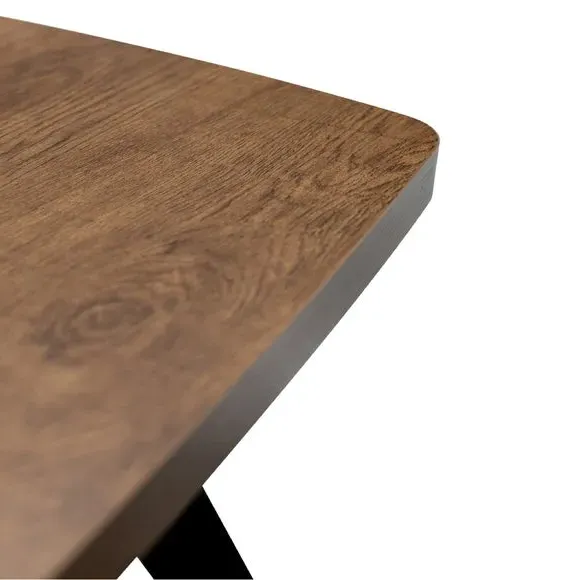 4-Seater Dining Table - Dark Oak, Melamine