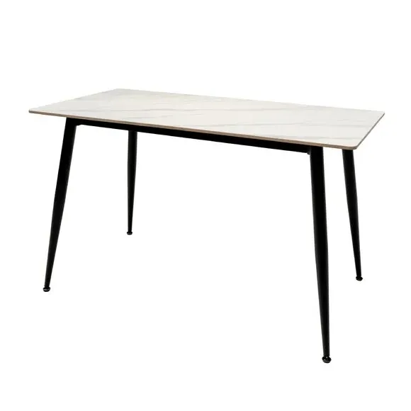 4-Seater Dining Table - Off-White, Sintered Stone