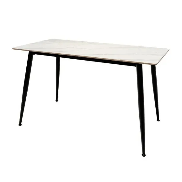 6-Seater Dining Table - Off-White, Sintered Stone