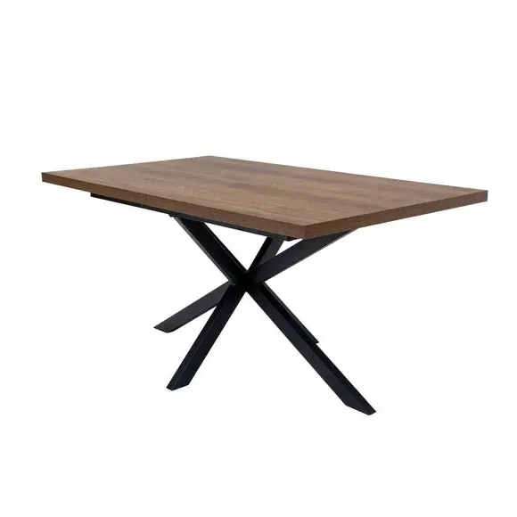 Extendable Dining Table - Dark Oak, Melamine