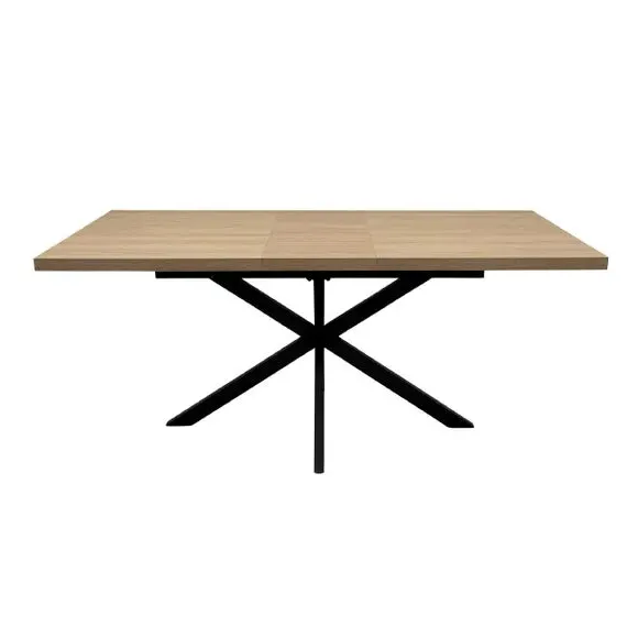 Extendable Dining Table - Light Oak, Melamine