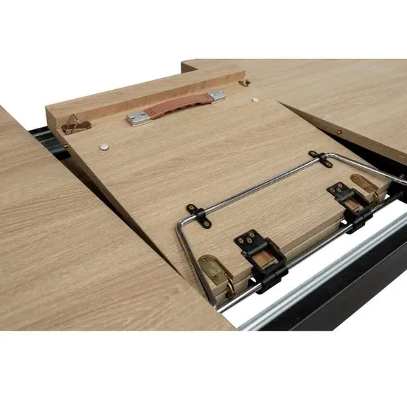 Extendable Dining Table - Light Oak, Melamine