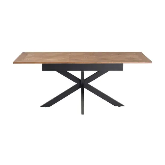 Extendable Dining Table - Medium Oak, Veneer