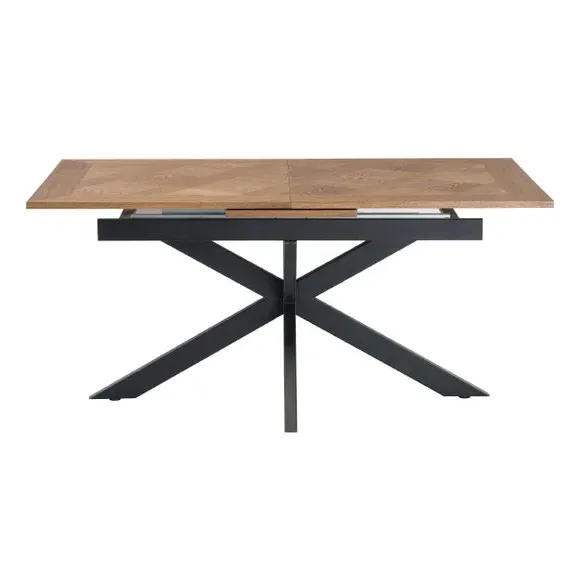 Extendable Dining Table - Medium Oak, Veneer