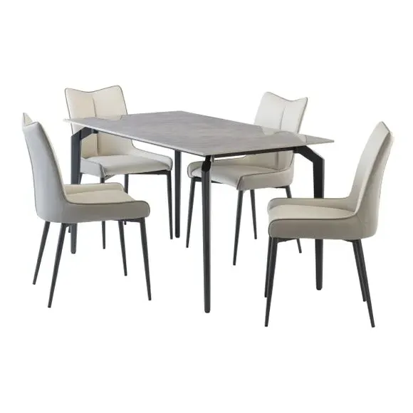 Rectangular Dining Table - Grey, Sintered Stone