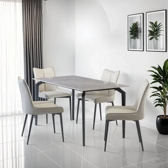 Rectangular Dining Table - Grey, Sintered Stone image