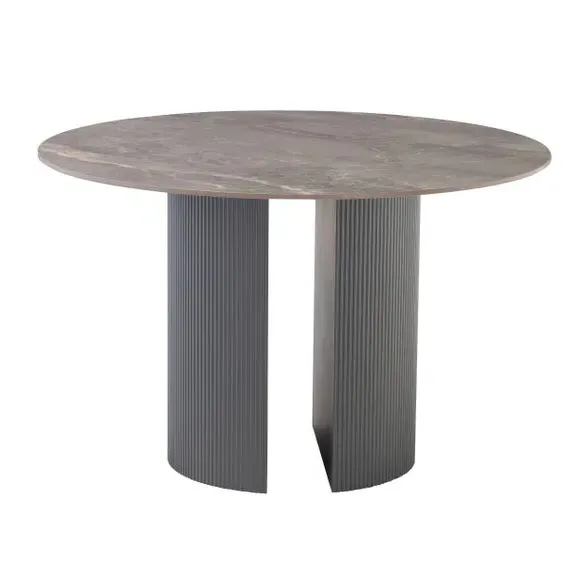 Round 4-Seater Dining Table - Marble, Stone