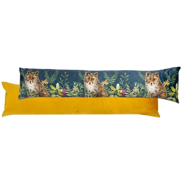 Draught Excluder with Fox Print - Multicolor, Velvet