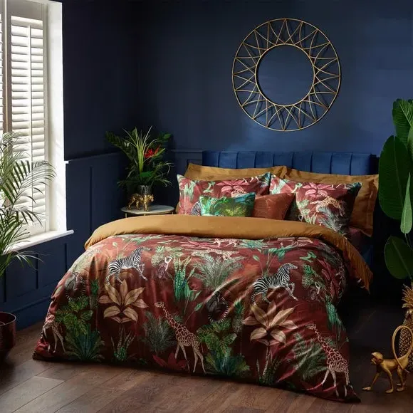 Duvet Cover & Pillowcase Set - Rust, Velvet image