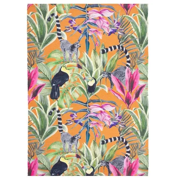 Indoor Outdoor Rug Animals Print - Multicolor