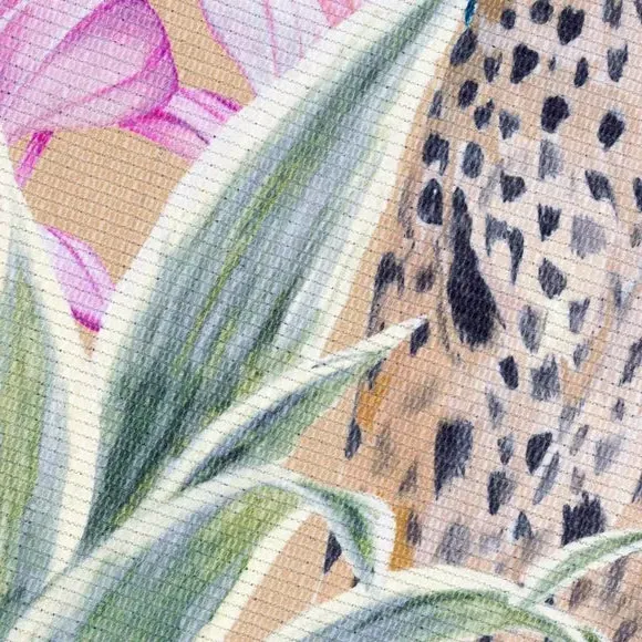 Indoor Outdoor Rug Leopard Print - Gold, Polyester