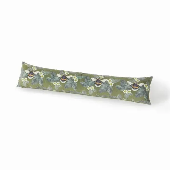 Bee Design Draught Excluder - Green, Velvet