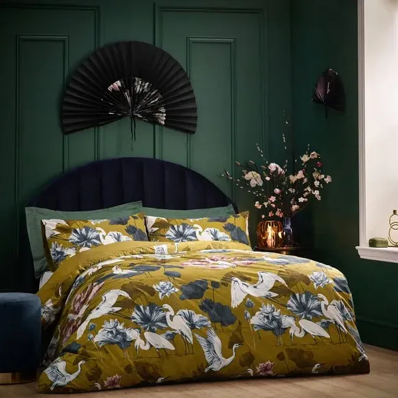 Duvet Cover & Pillowcase Set - Olive, Cotton
