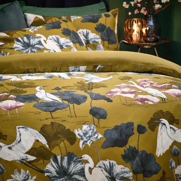 Duvet Cover & Pillowcase Set - Olive, Cotton