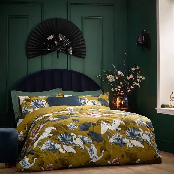 Duvet Cover & Pillowcase Set - Olive, Cotton image