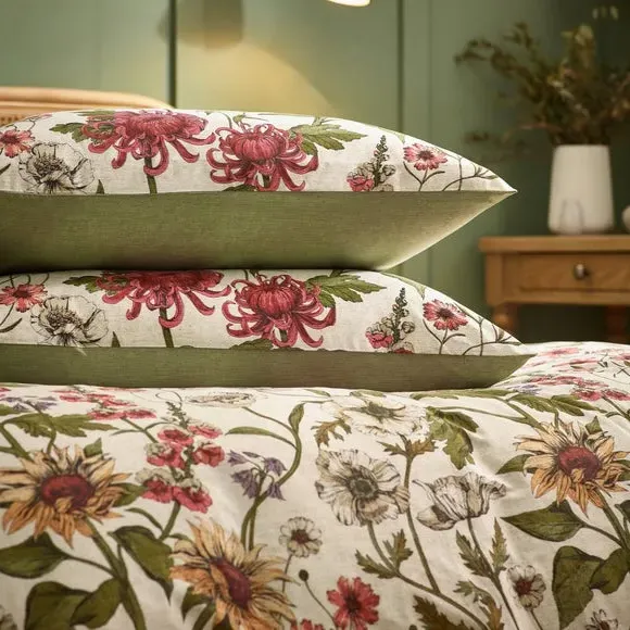 Duvet Cover Set with Pillowcase - Natural, Cotton