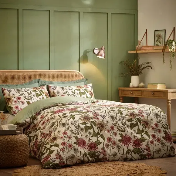 Duvet Cover Set with Pillowcase - Natural, Cotton