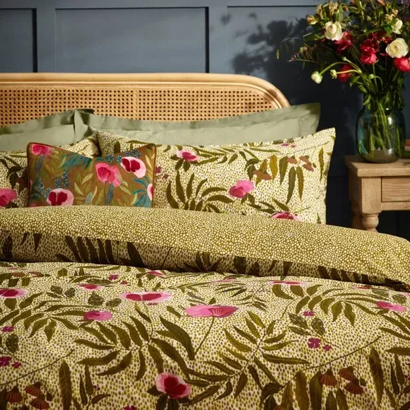 Duvet Cover Set with Pillowcase - Sage, Cotton