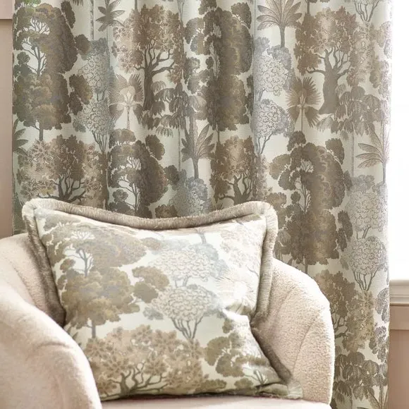Eyelet Curtains with Room Darkening - Natural