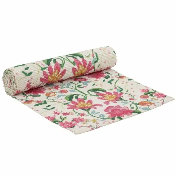 Floral Table Runner - Multicolor, Polyester