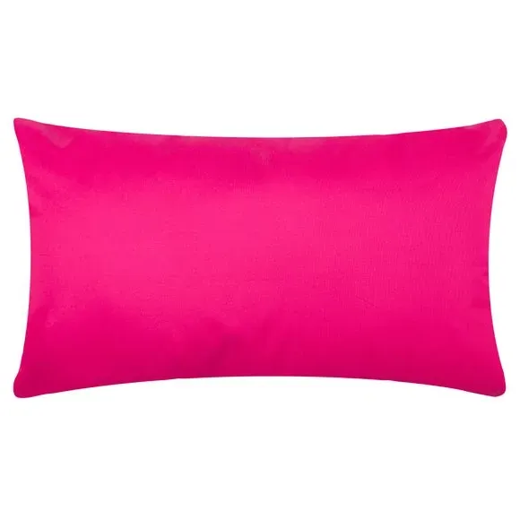 Outdoor Cushion with Poppy Print - Olive, Polyester