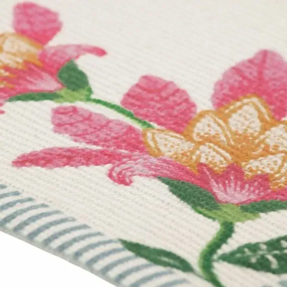 Set of 4 Placemats Floral Design - Multicolor