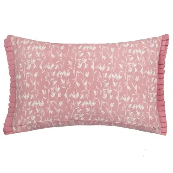 Rectangular Cushion with Floral Print - Petal, Cotton