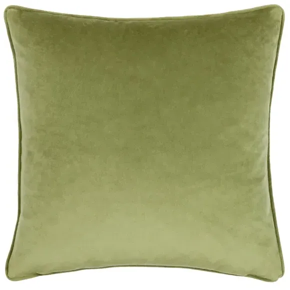 Square Cushion with Bluebird Print - Multicolor