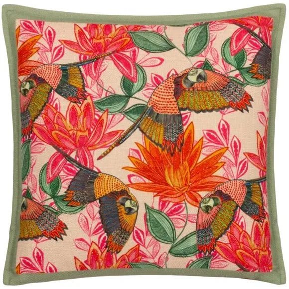 Square Cushion with Oxford Border - Multicolor