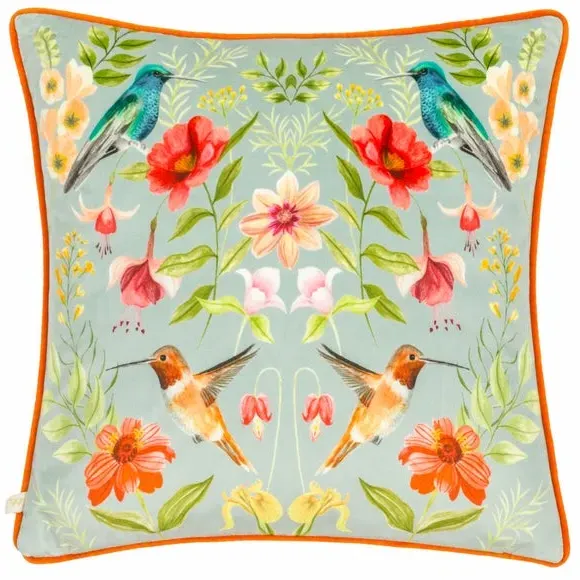 Square Cushion with Piped Edge - Multicolor