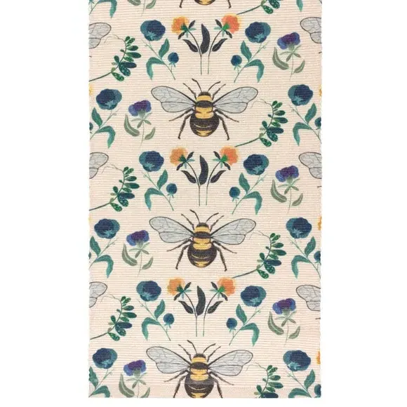 Table Runner Bee Floral - Multicolor, Polyester