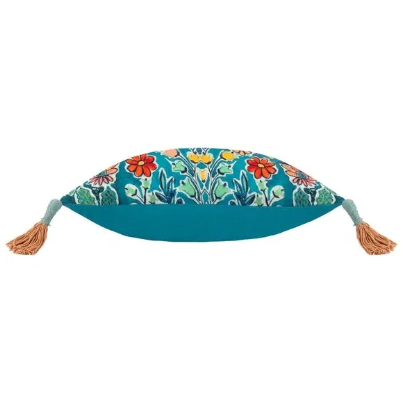 Cushion with Tassels - Multicolor, Cotton