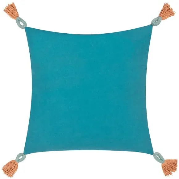 Cushion with Tassels - Multicolor, Cotton