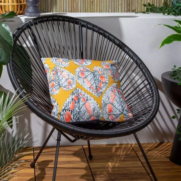 Outdoor Cushion with Zip Closure - Saffron image
