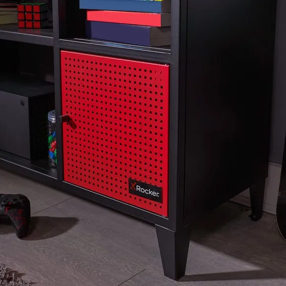 TV Media Cabinet with Storage - Black, Steel