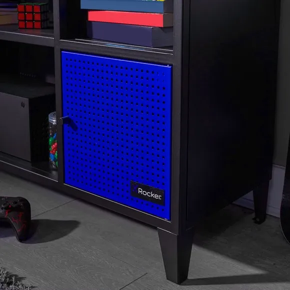 TV Unit with Gaming Storage - Blue