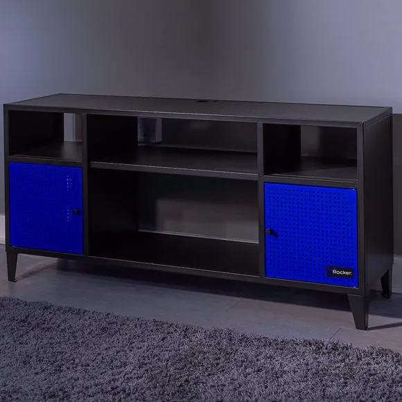 TV Unit with Gaming Storage - Blue