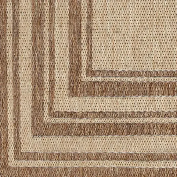 Indoor Outdoor Rug Jute Effect - Natural