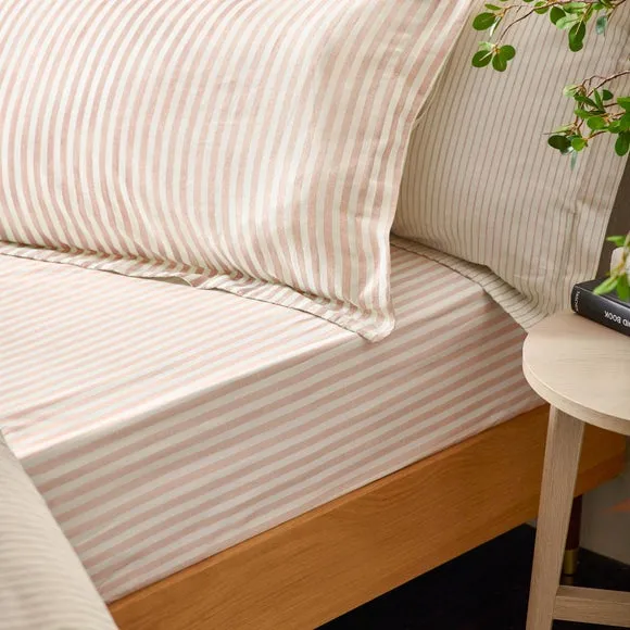 Oxford Pillowcase Pair - Blush, Cotton