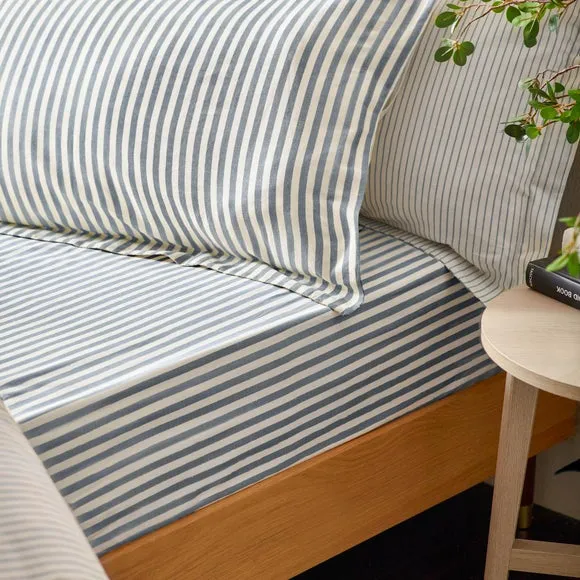 Oxford Pillowcase Pair - Navy, Cotton