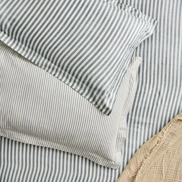 Oxford Pillowcase Pair - Navy, Cotton