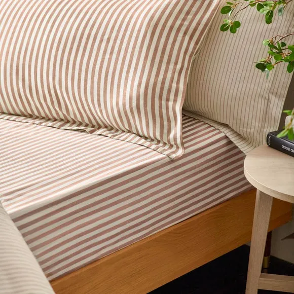 Oxford Pillowcase Pair - Pecan, Cotton