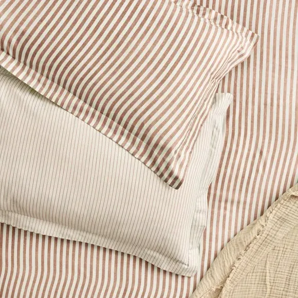 Oxford Pillowcase Pair - Pecan, Cotton