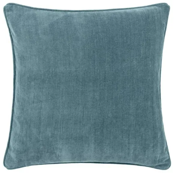 Reversible Cushion with Piped Trim - Marine, Chenille