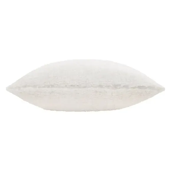 Square Cushion Reversible - Ecru, Faux Fleece