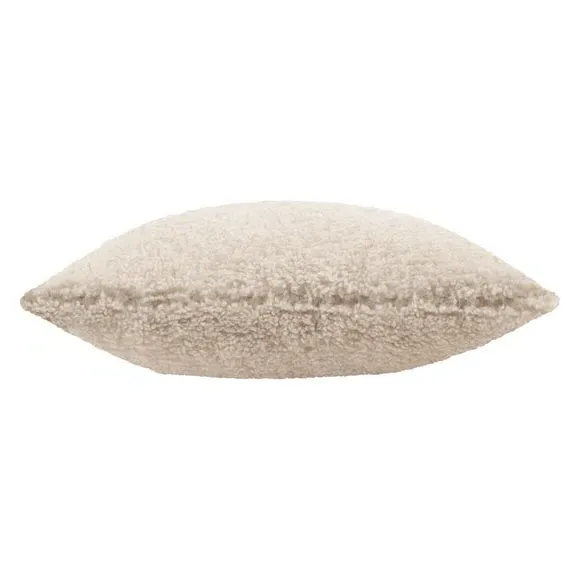 Square Cushion Reversible - Natural, Faux Fleece