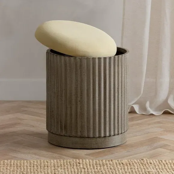 Storage Footstool with Lift Top - Eucalyptus